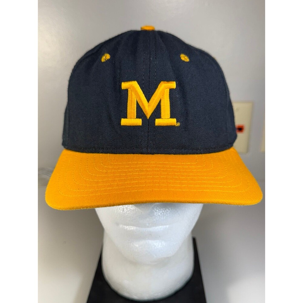 Vintage‎ University of Michigan Wolverines Snapback Hat Cap New Era USA